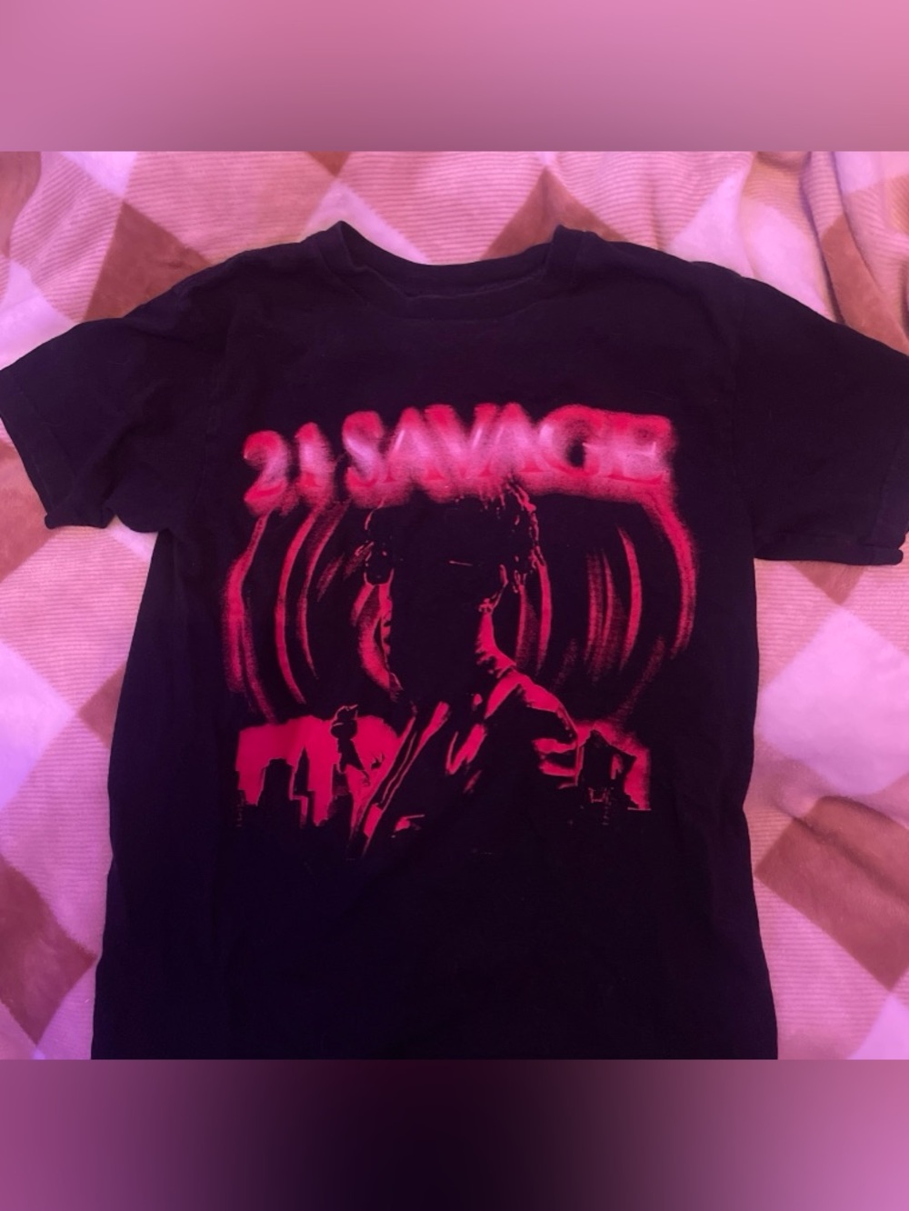 Black 21 Savage Graphic Short Sleeve Tee